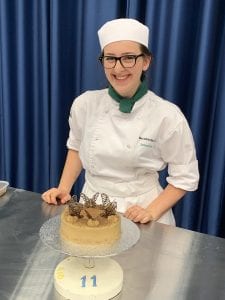 Brooklands College Catering student Samantha Gibb