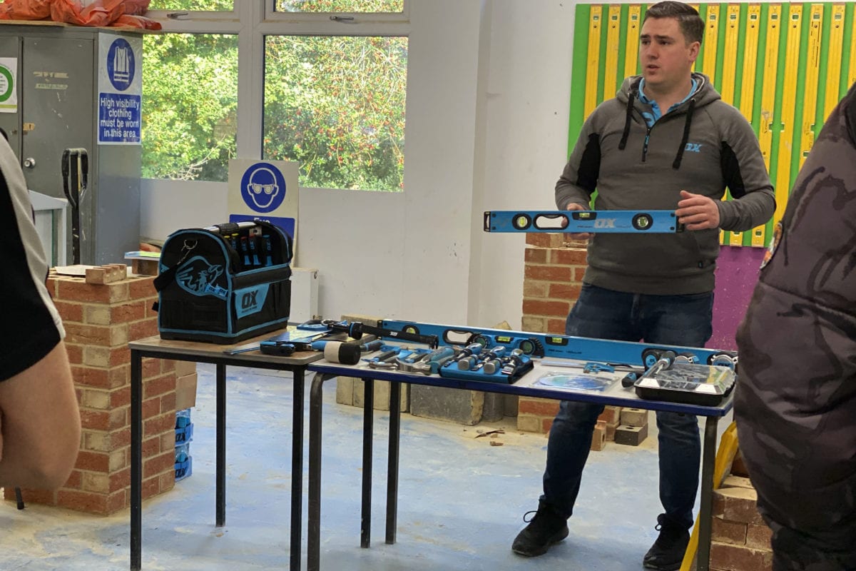 Ox Tools delivers hands on advice to Brickwork students