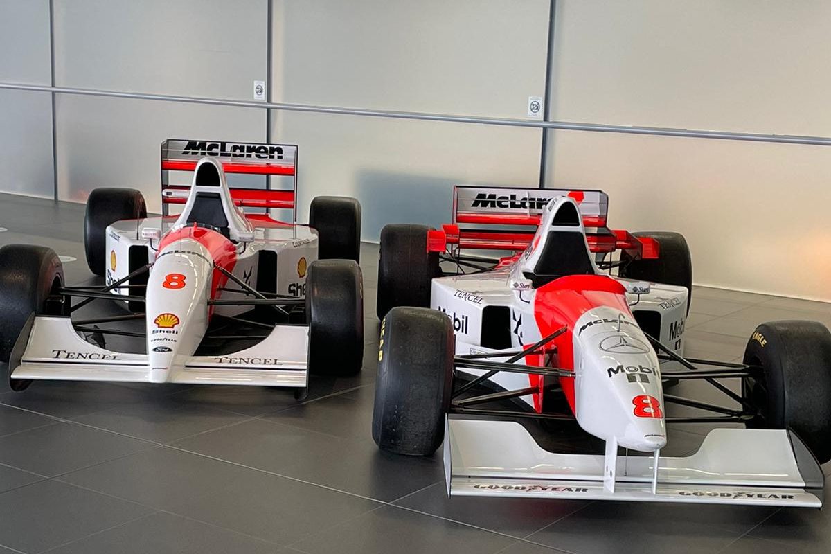 McLaren Tour March 23 Racing Car white and red