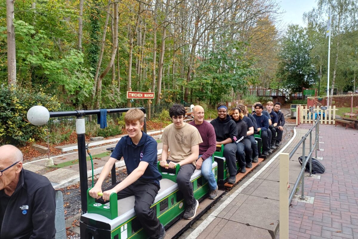 Uniformed Public Services students volunteer at Mizens Miniature Railway