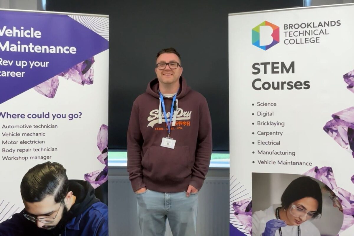 NDT technician Mark Richards shares his experience studying at Brooklands Technical College