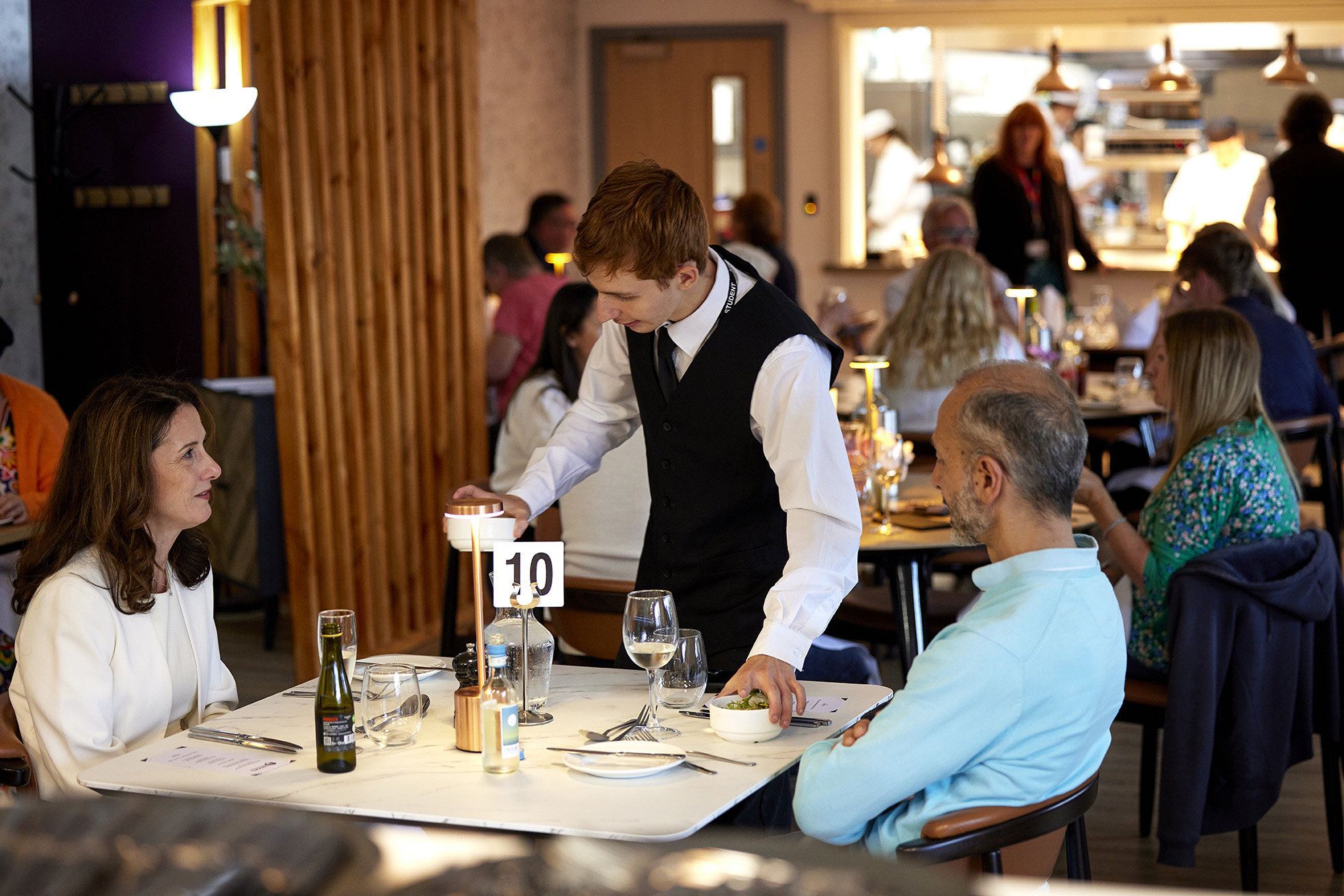 Server works at Brooks restaurant