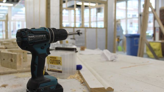 Carpentry workshop at Brooklands Technical College
