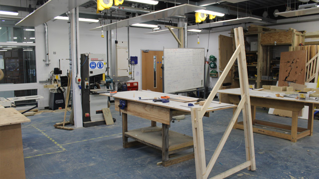 Carpentry workshop at Brooklands Technical College