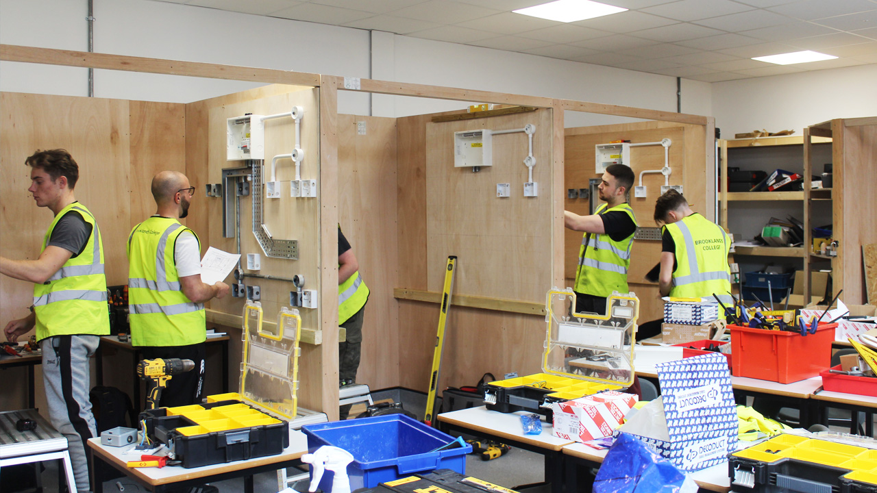 Brooklands Technical College Electrical workshop