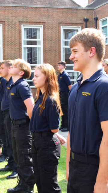 Passing out parade at Brooklands Technical College
