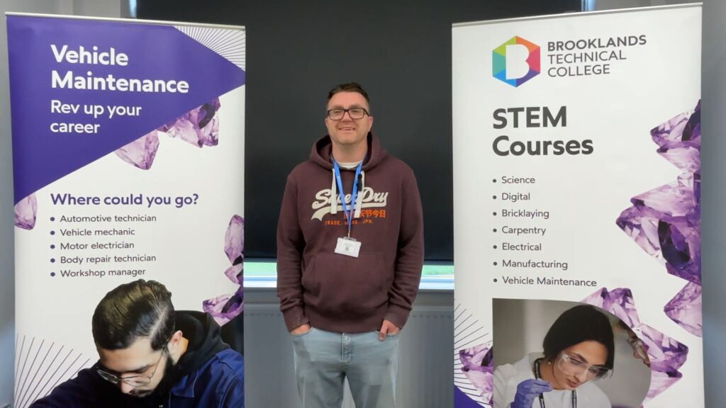NDT technician Mark Richards shares his experience studying at Brooklands Technical College